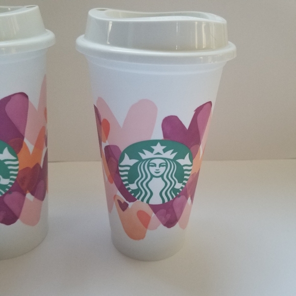 Starbucks Valentine 2020 Reusable Cups Set of 4 - Picture 3 of 5